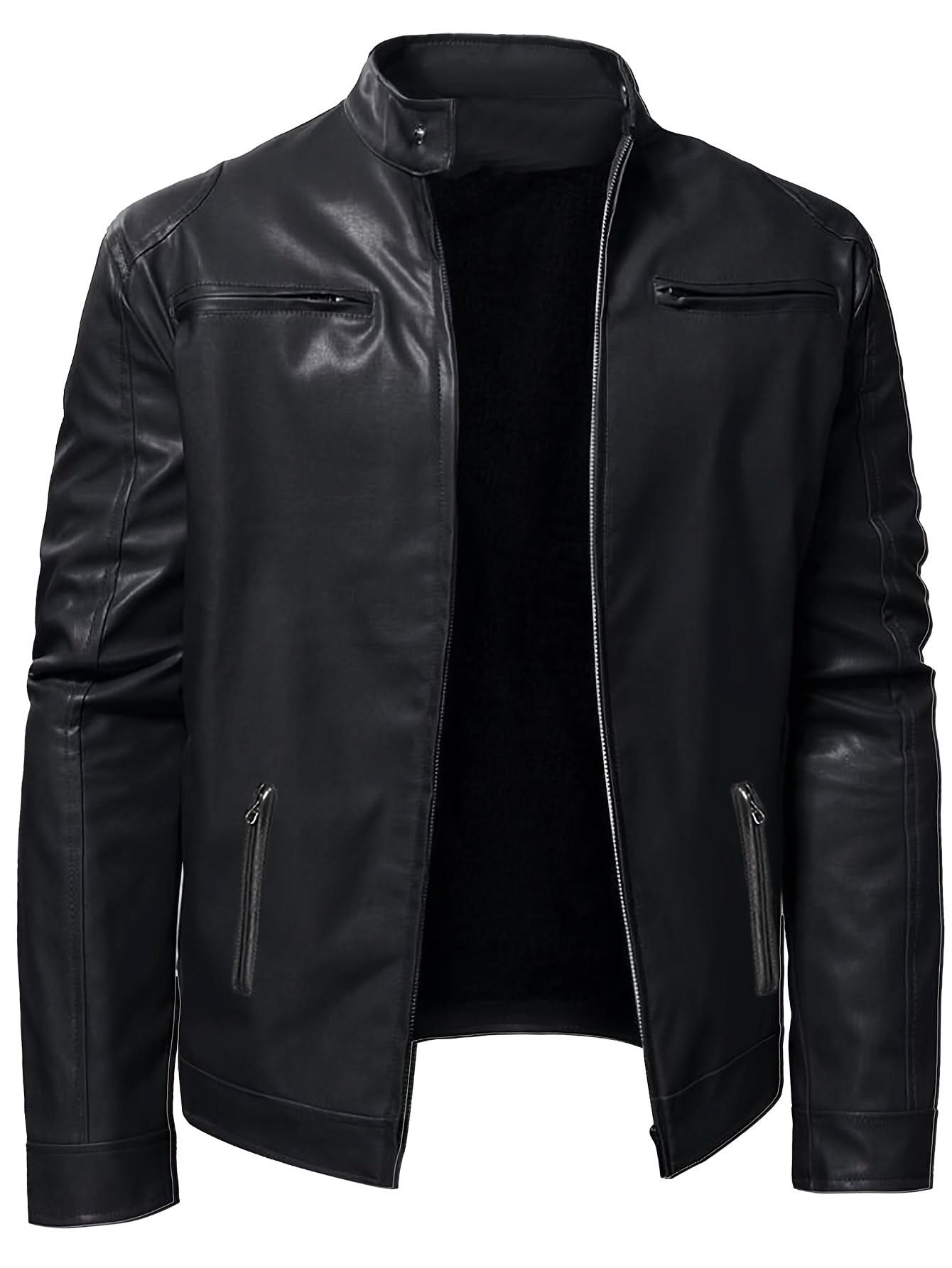 Ethan | Blouson moto à col montant élégant