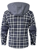 Caleb | Veste à capuche à carreaux robuste