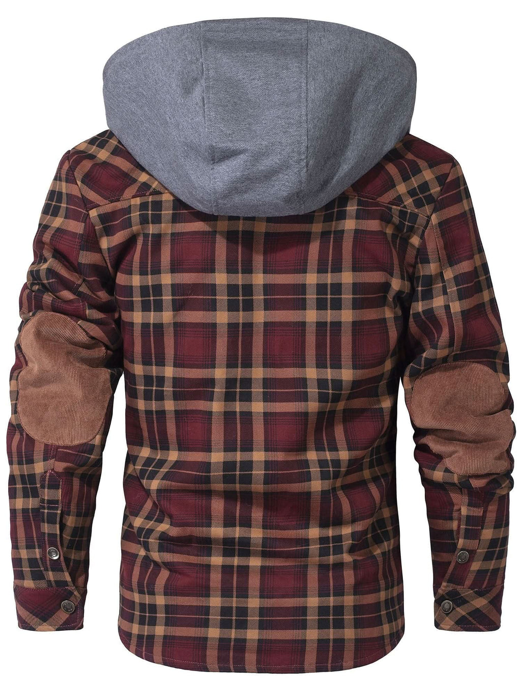 Caleb | Veste à capuche à carreaux robuste