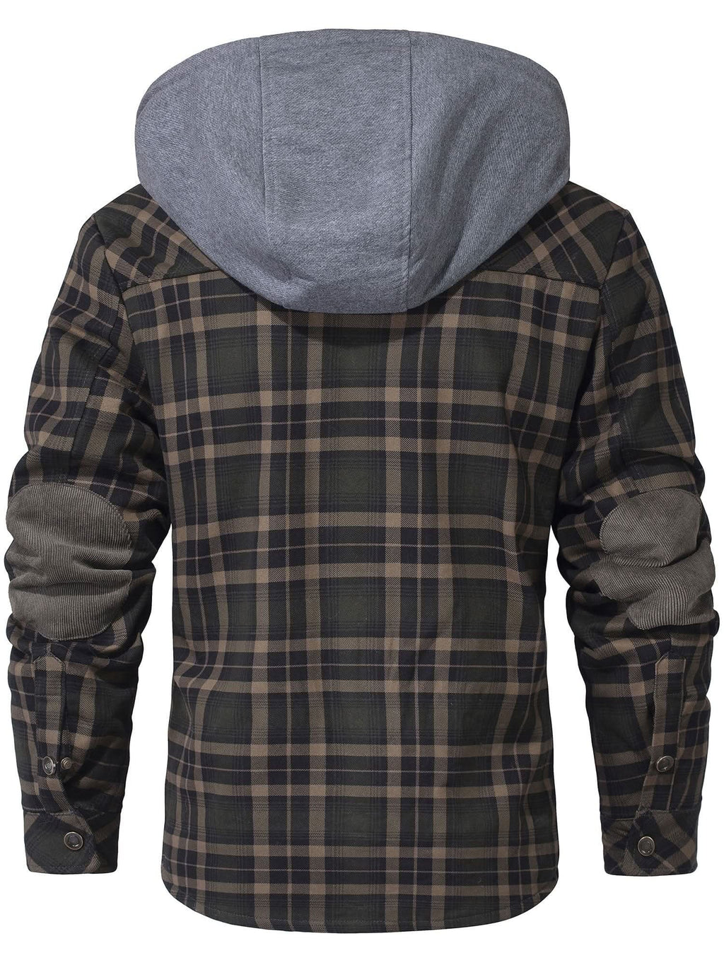 Caleb | Veste à capuche à carreaux robuste