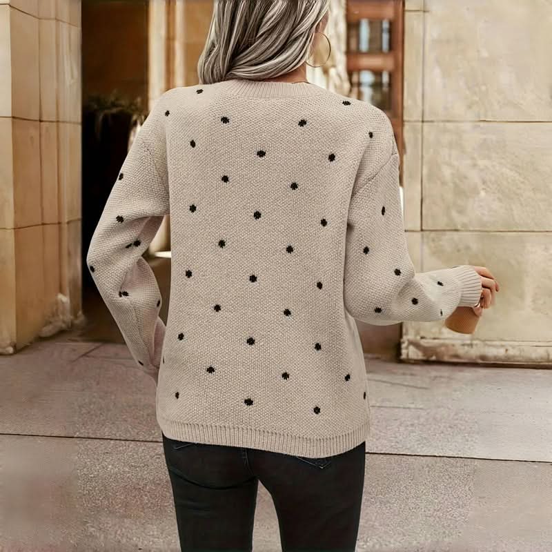 Esmee | Pull à pois élégant et classique