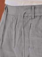 Evan | Pantalones rectos con cordón y ajuste holgado