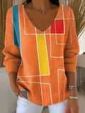 JULIETTE | Pull col en V à motifs élégants