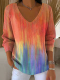 SOPHIE | Elegant Patterned V-Neck Sweater