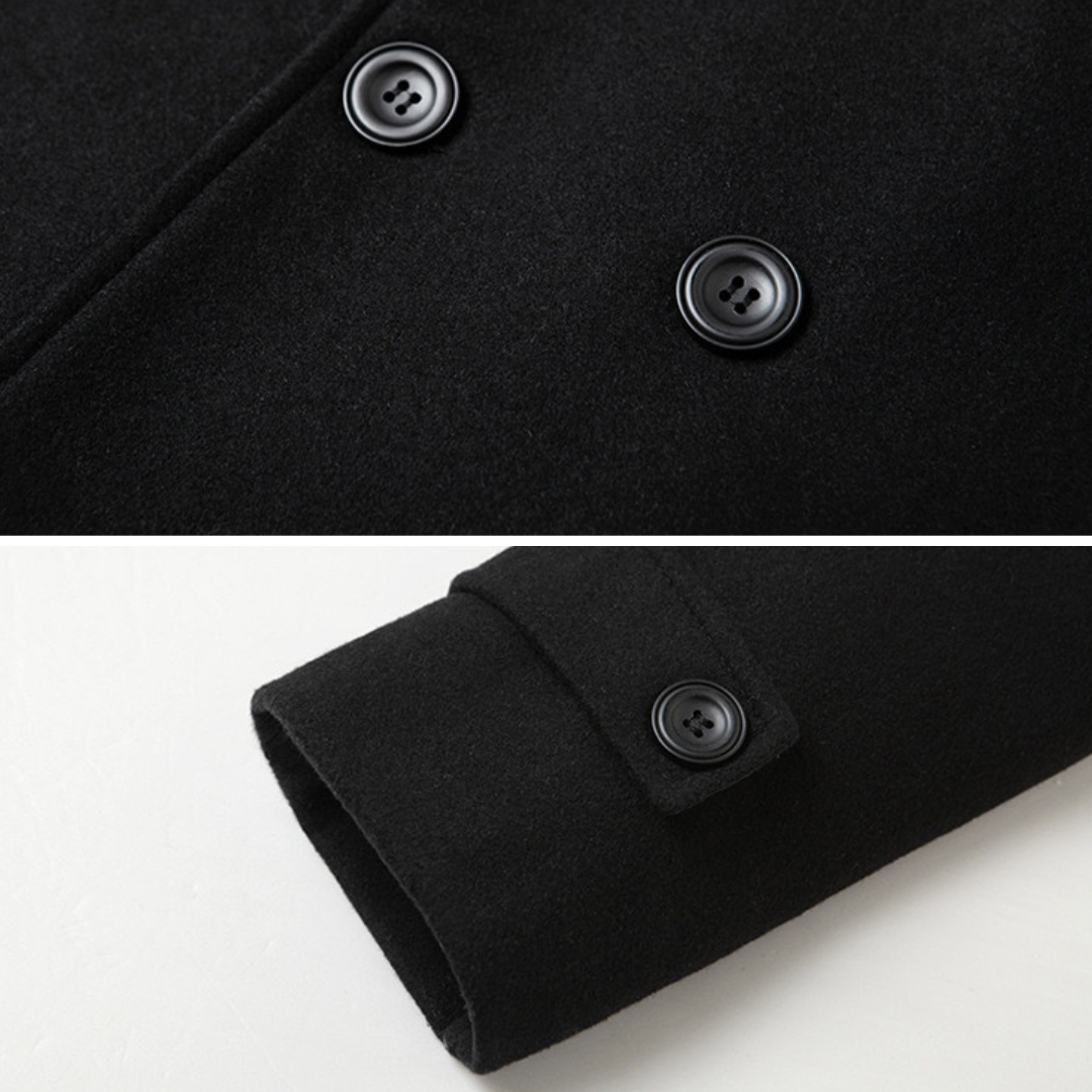 Damon | Manteau structuré raffiné à double boutonnage