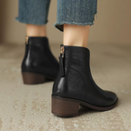 Elise | Bottines de luxe à talon bas