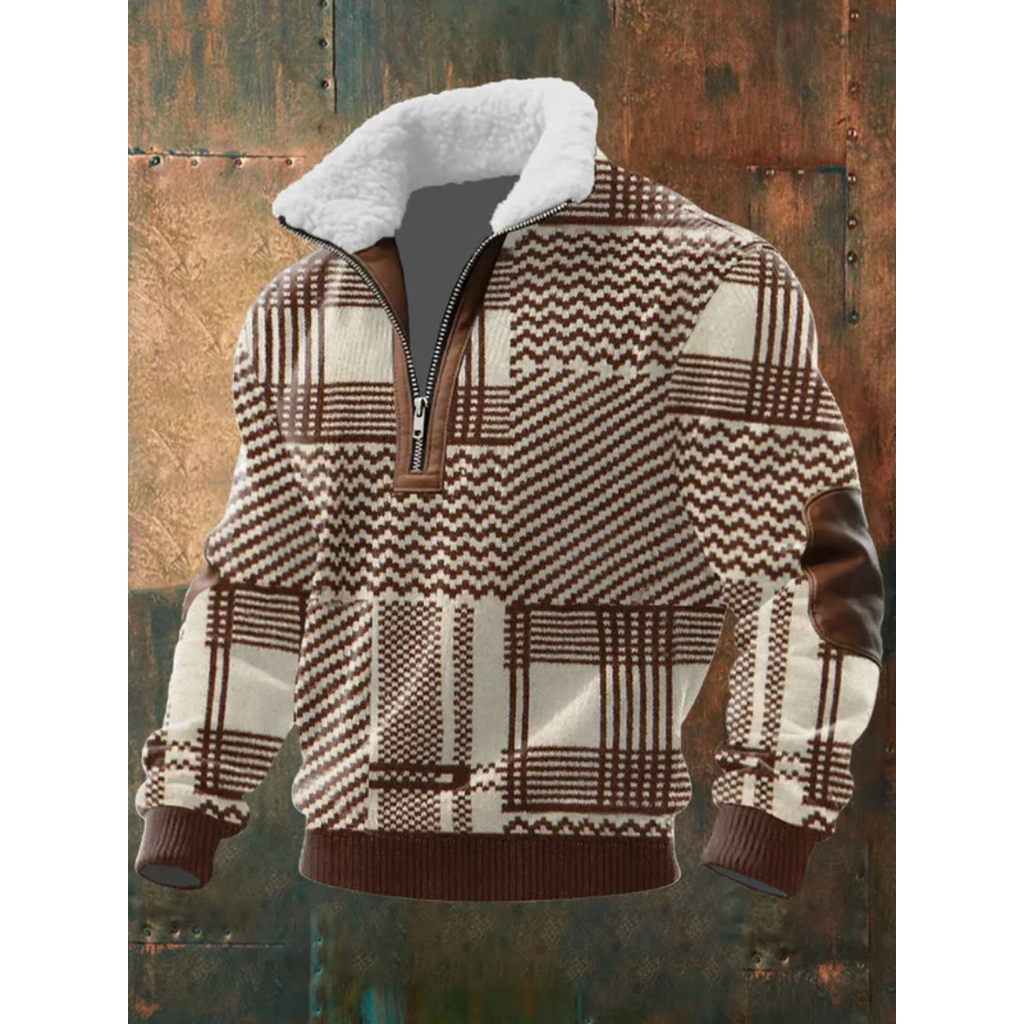 Holden | Pull zippé à col montant classique