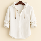 Jonas | Camisa con capucha e botones informal
