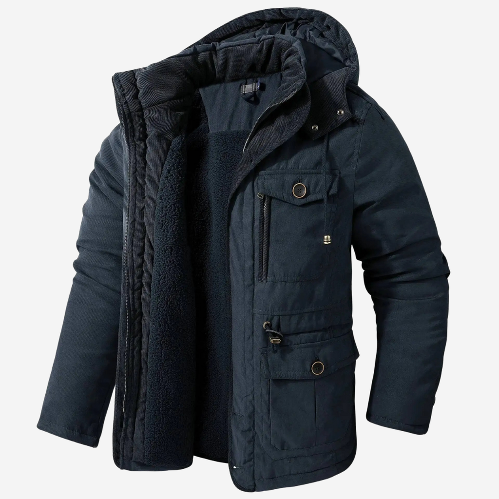 Caleb | Parka con capucha estructurada y elegante