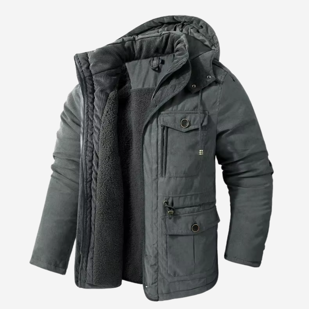 Caleb | Parka con capucha estructurada y elegante