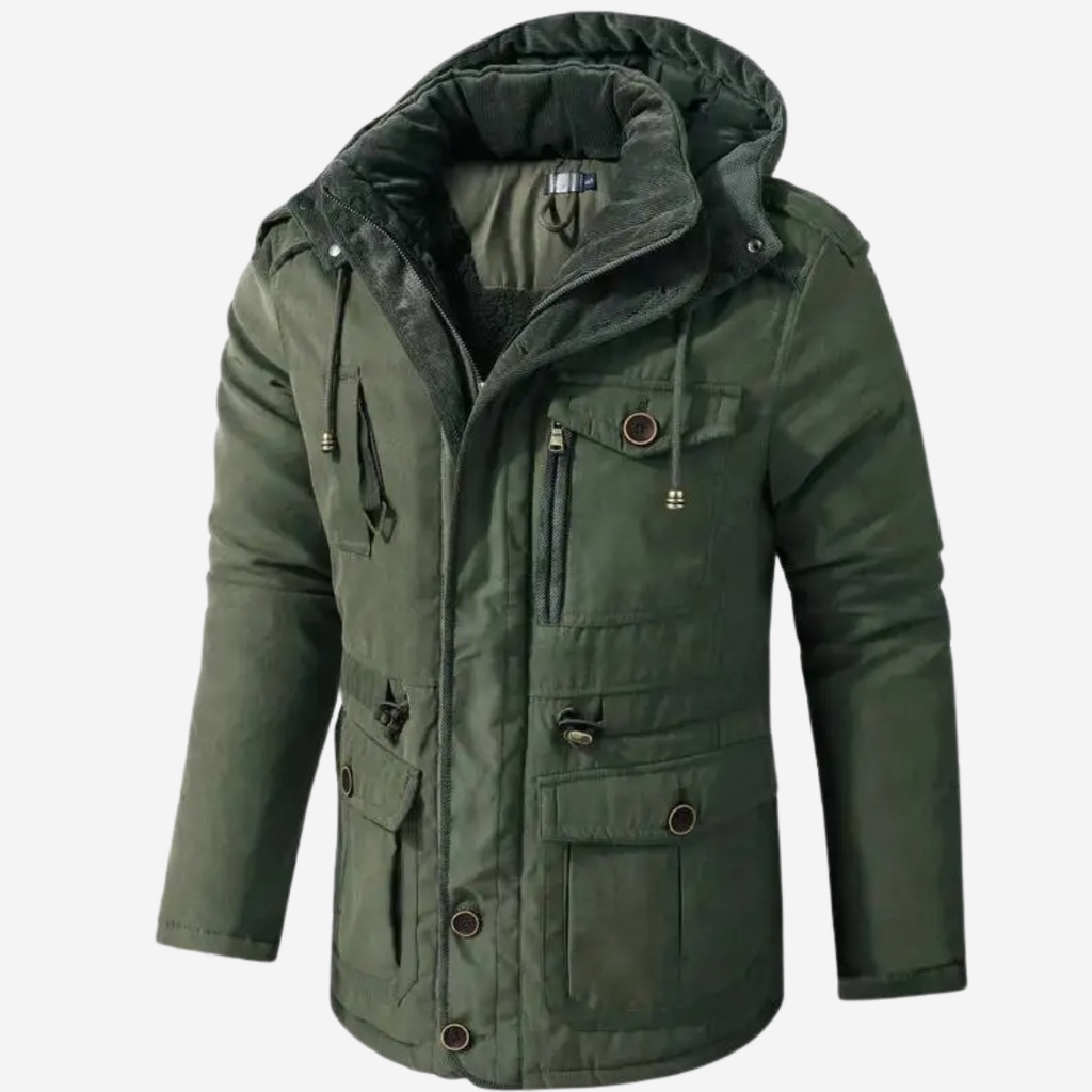 Caleb | Parka con capucha estructurada y elegante
