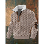 Holden | Pull zippé à col montant classique