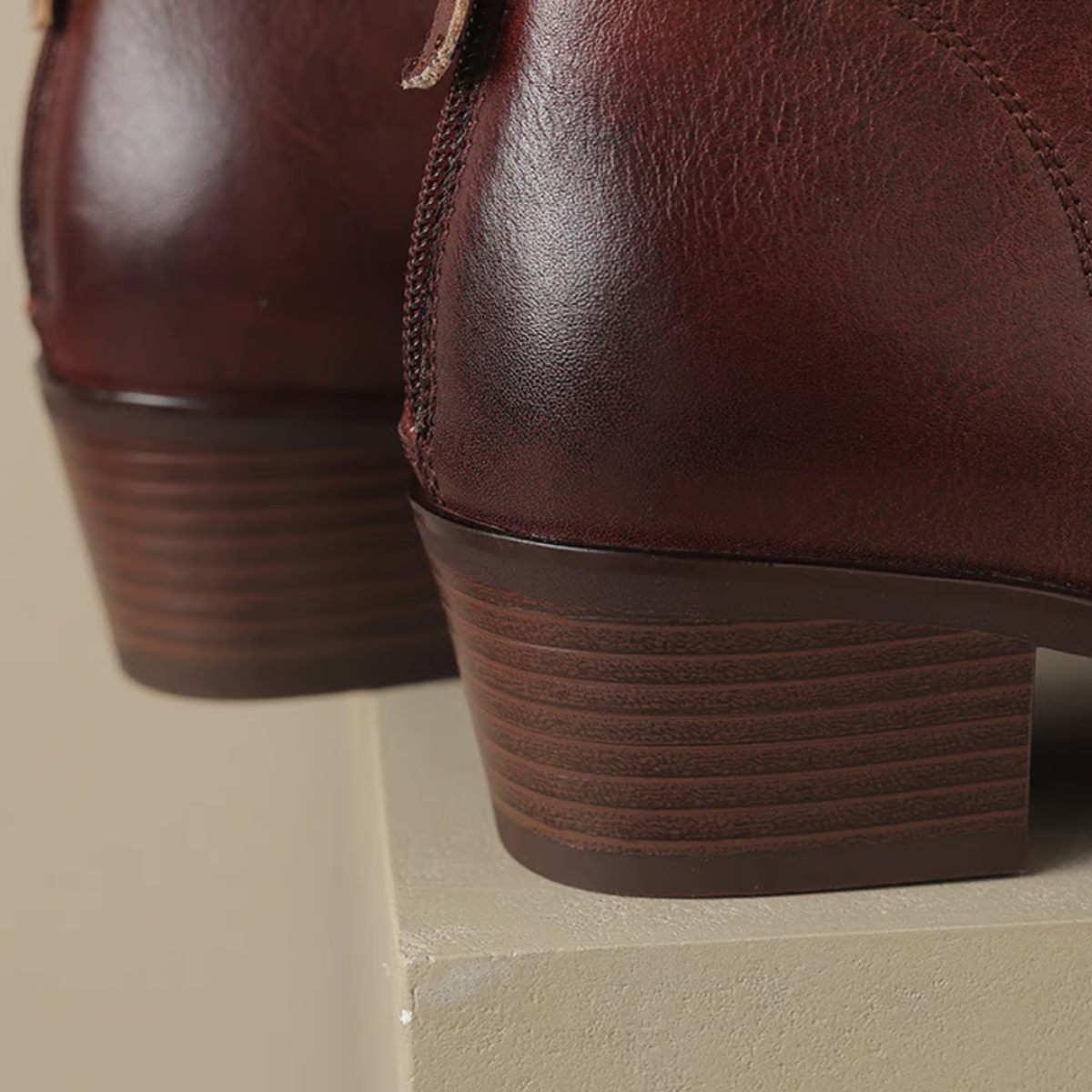Elise | Bottines de luxe à talon bas