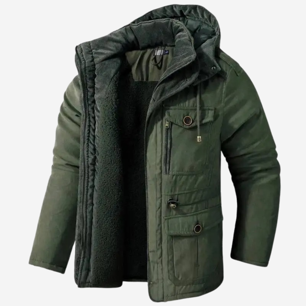 Caleb | Parka con capucha estructurada y elegante