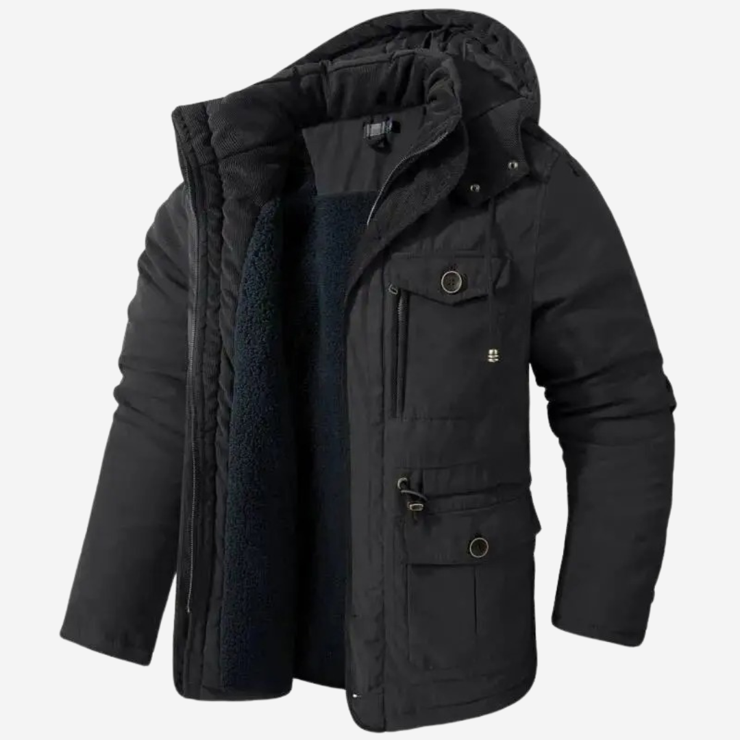 Caleb | Parka con capucha estructurada y elegante