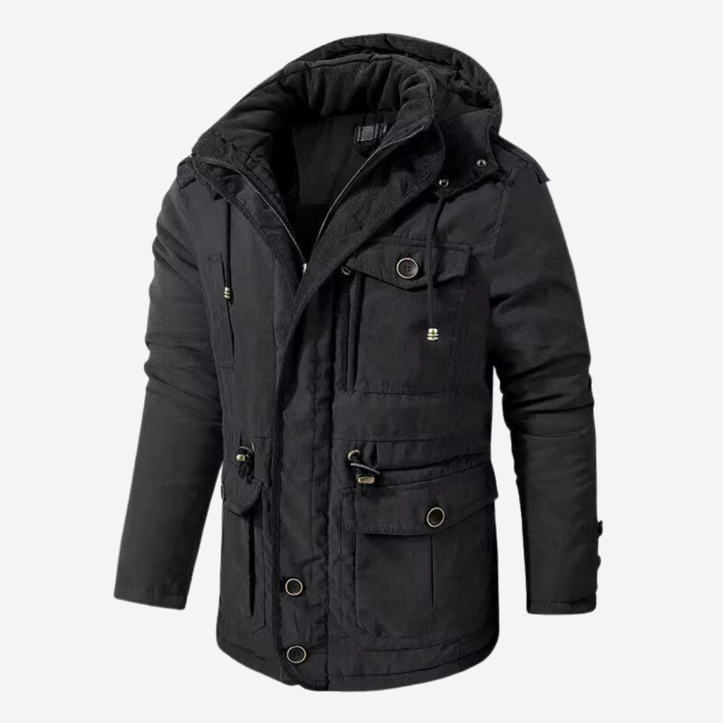 Caleb | Parka con capucha estructurada y elegante