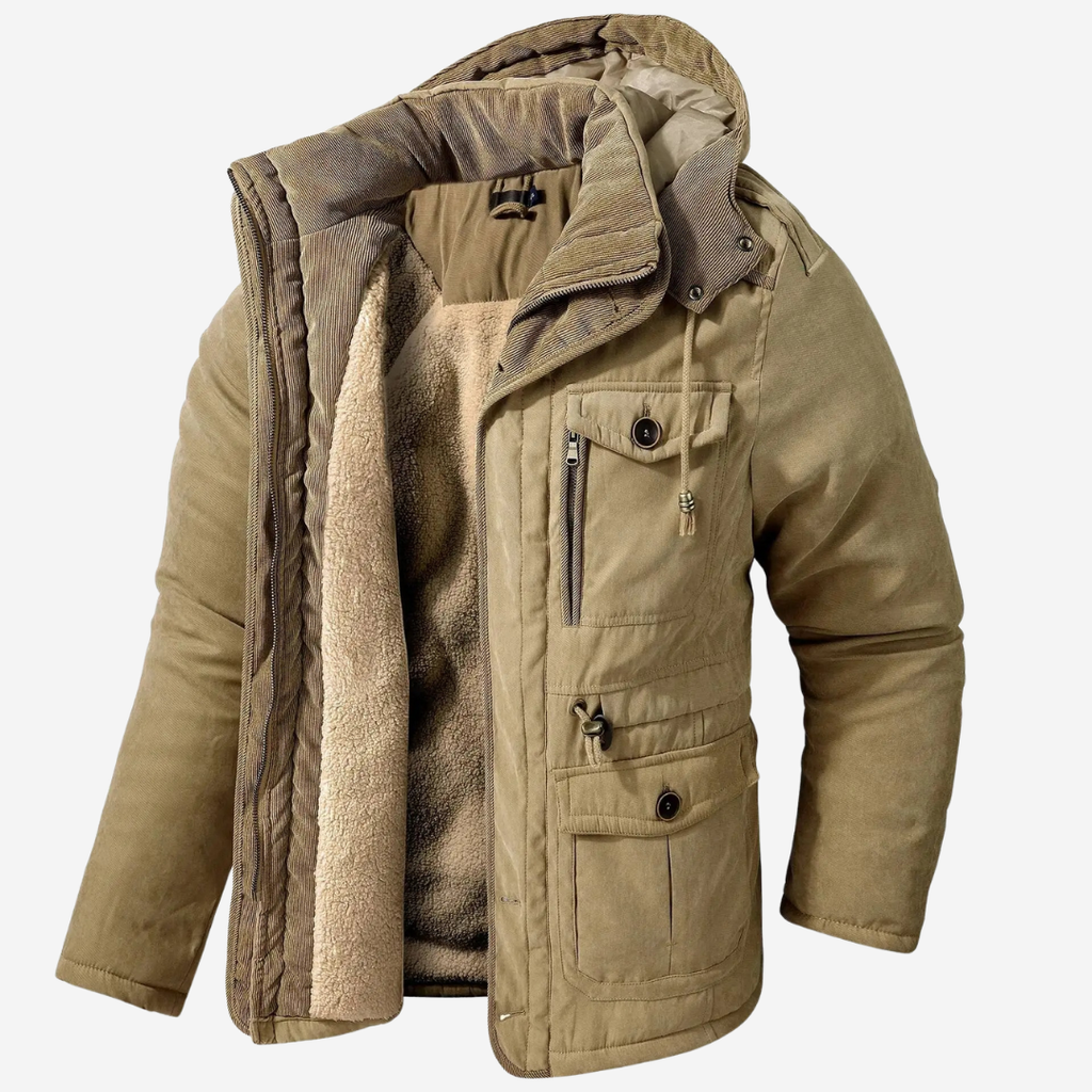 Caleb | Parka con capucha estructurada y elegante