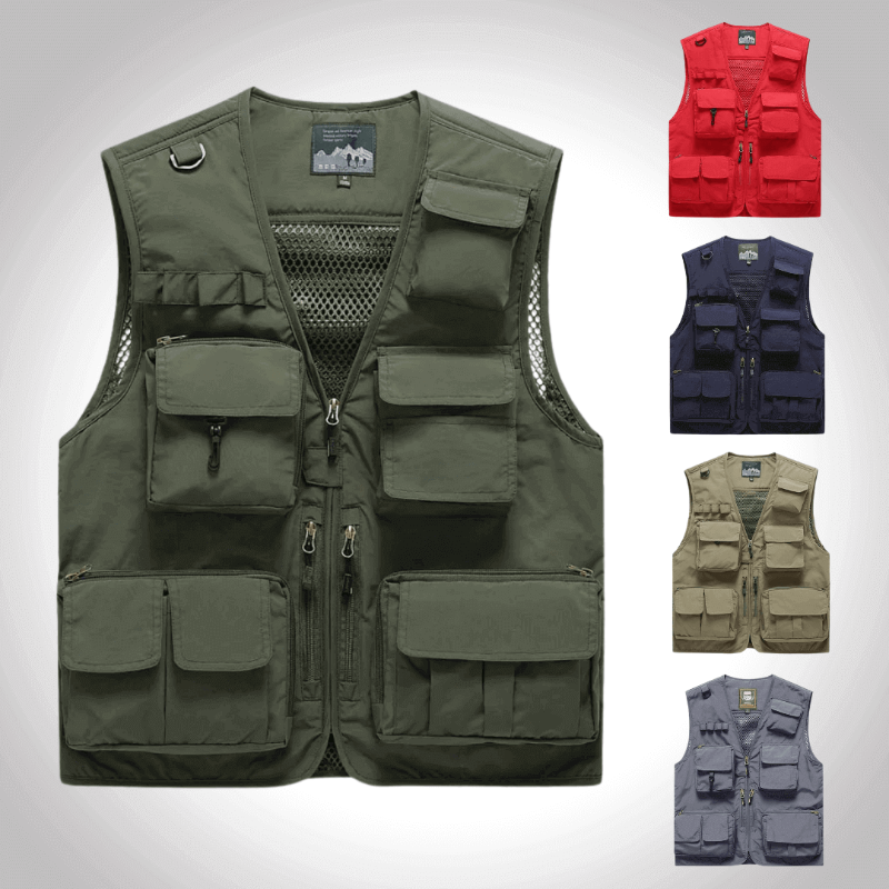 Wyatt | Chaleco utilitario premium multi-bolsillos