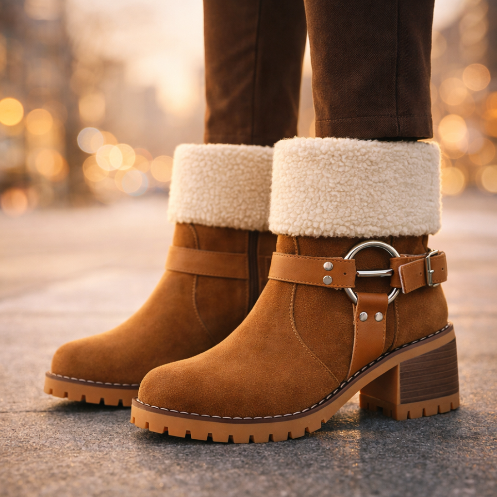 Bottes Harper Lane en suède et sherpa