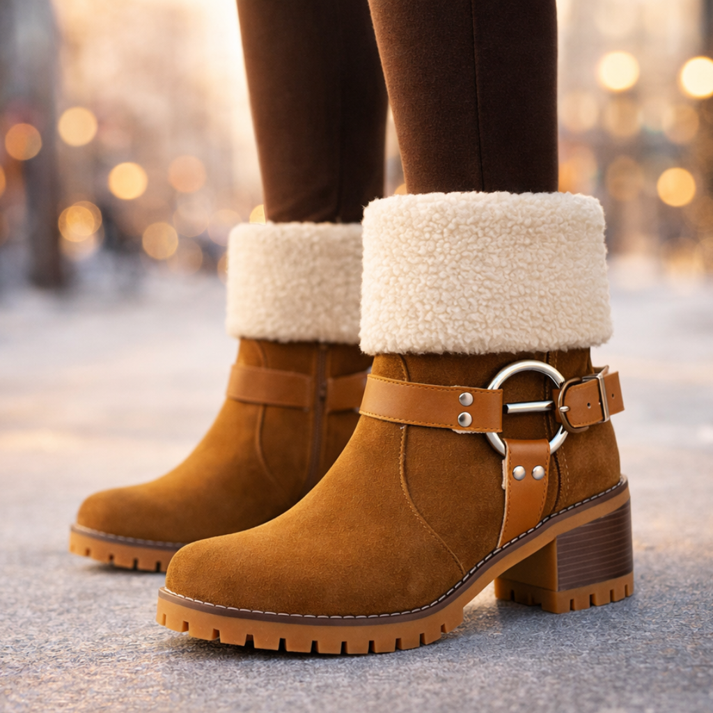 Bottes Harper Lane en suède et sherpa