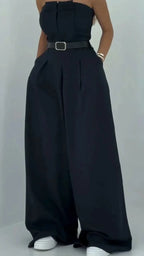 Selene | Conjunto de mono bustier refinado