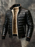 Isaac | Chaqueta negra acolchada con forro interior suave