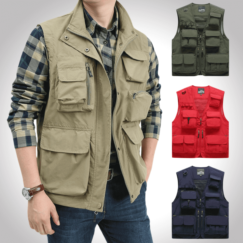 Wyatt | Chaleco utilitario premium multi-bolsillos