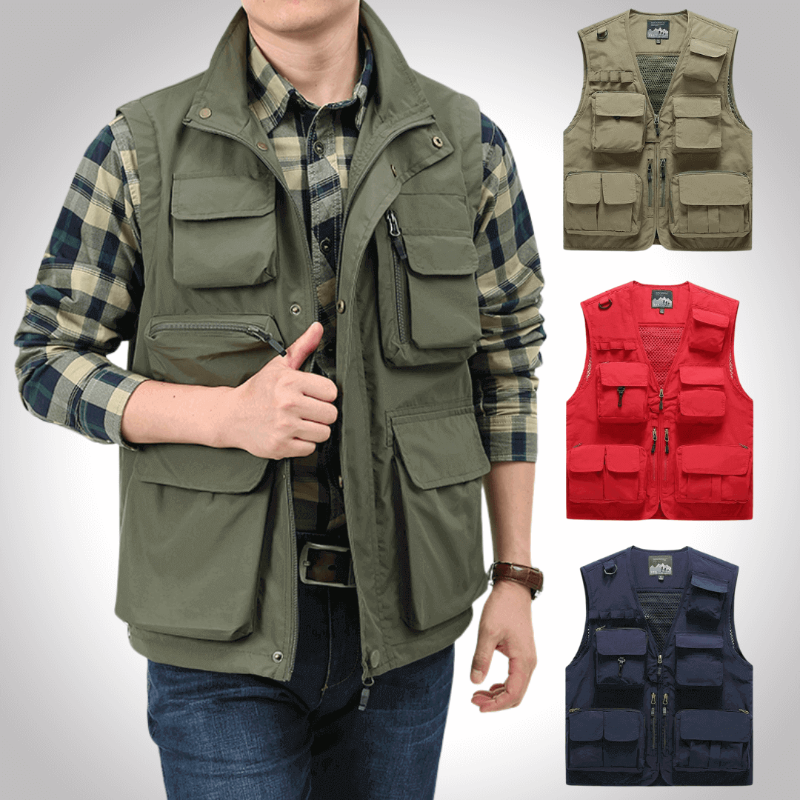 Wyatt | Chaleco utilitario premium multi-bolsillos