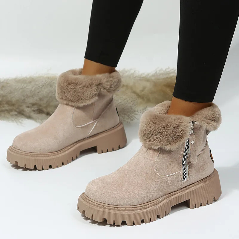 Elena | Bottines d'Hiver Élégantes à Fermeture Éclair