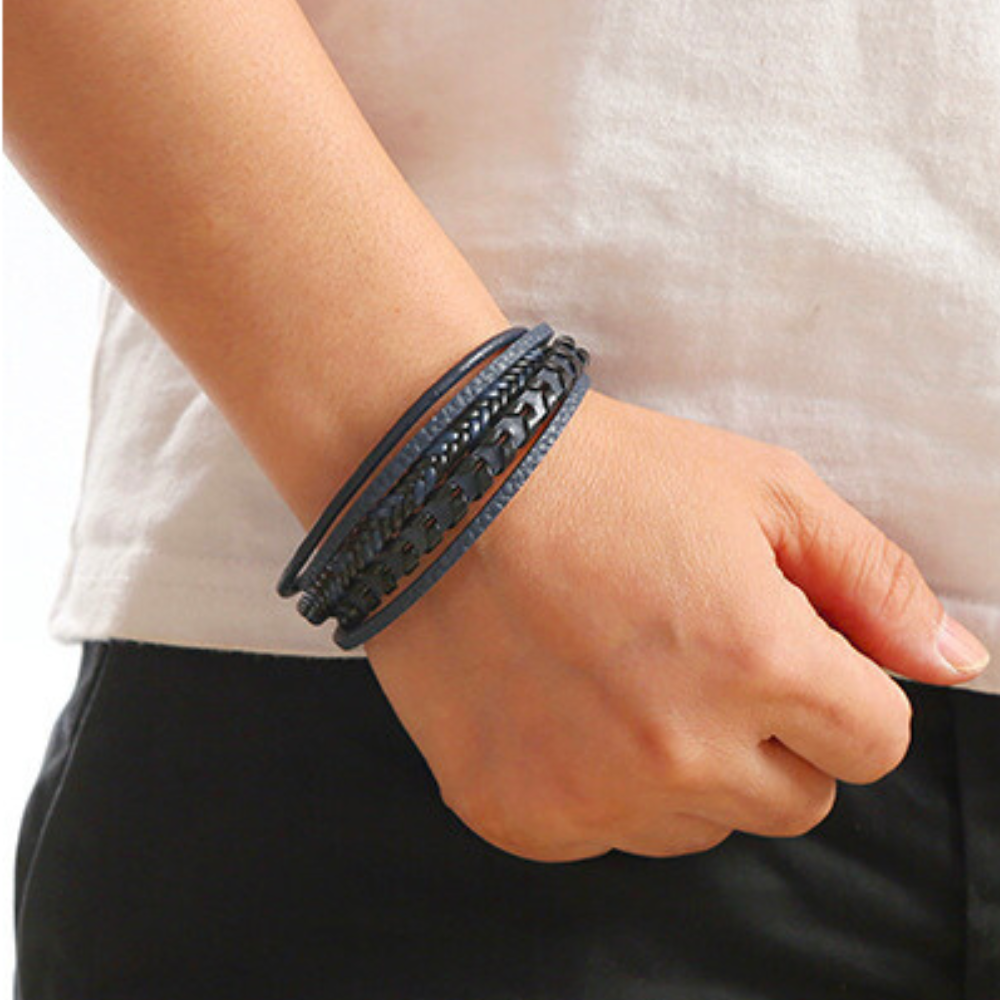 Miles | Pulsera de varias capas trenzada