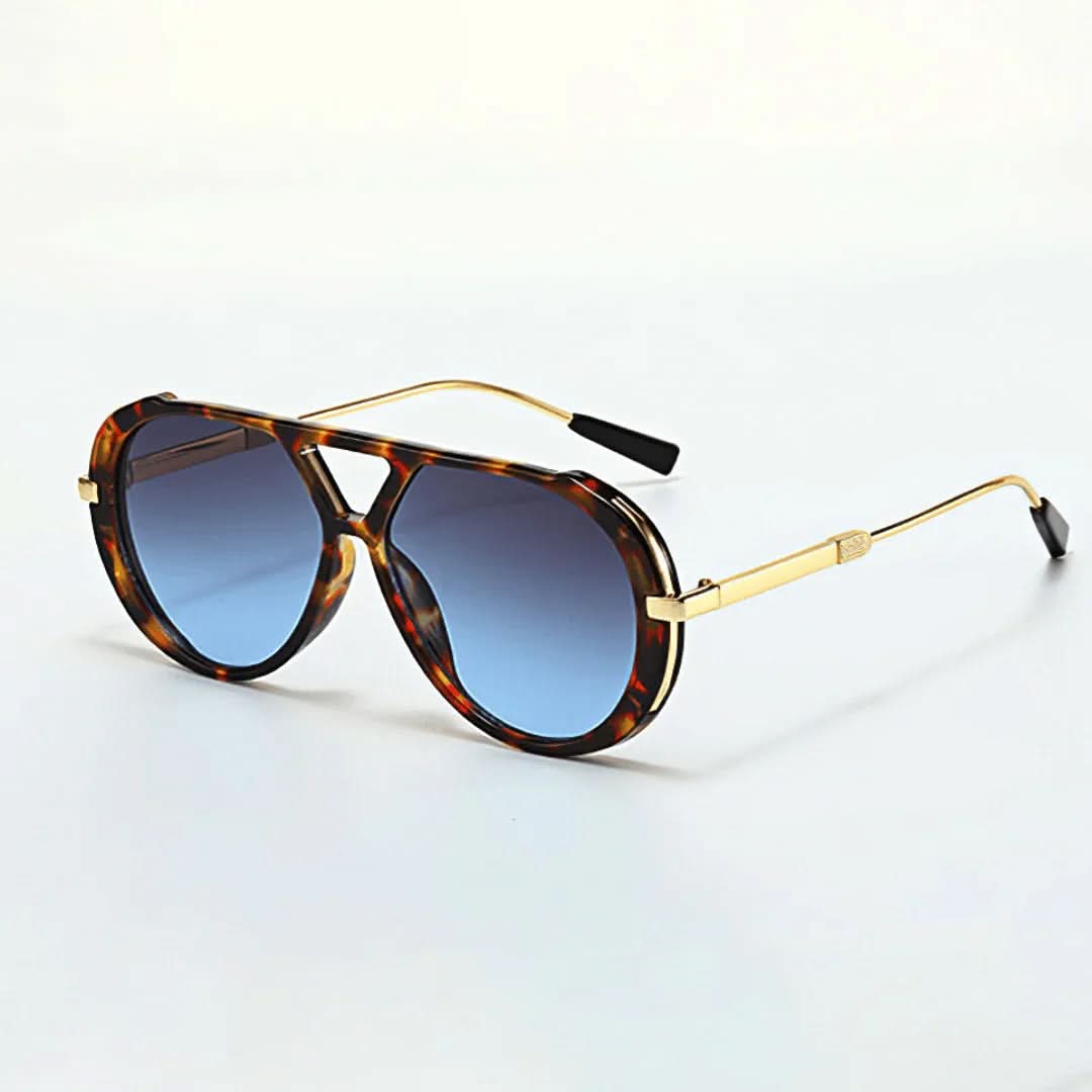 Primal Savage™ | Tiger Stripe Aviator Sunglasses | UV400 Gold