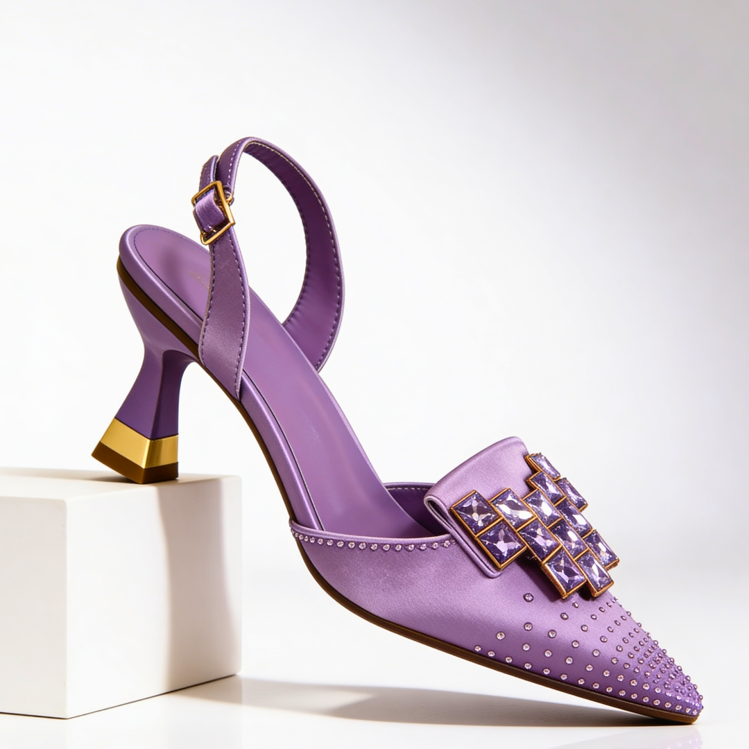 Chaussures à talons chaton Vivienne Gemstone