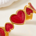 Elena Heart Cuff Bracelet