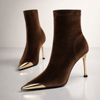 Botas de ante dorado Harper Lane