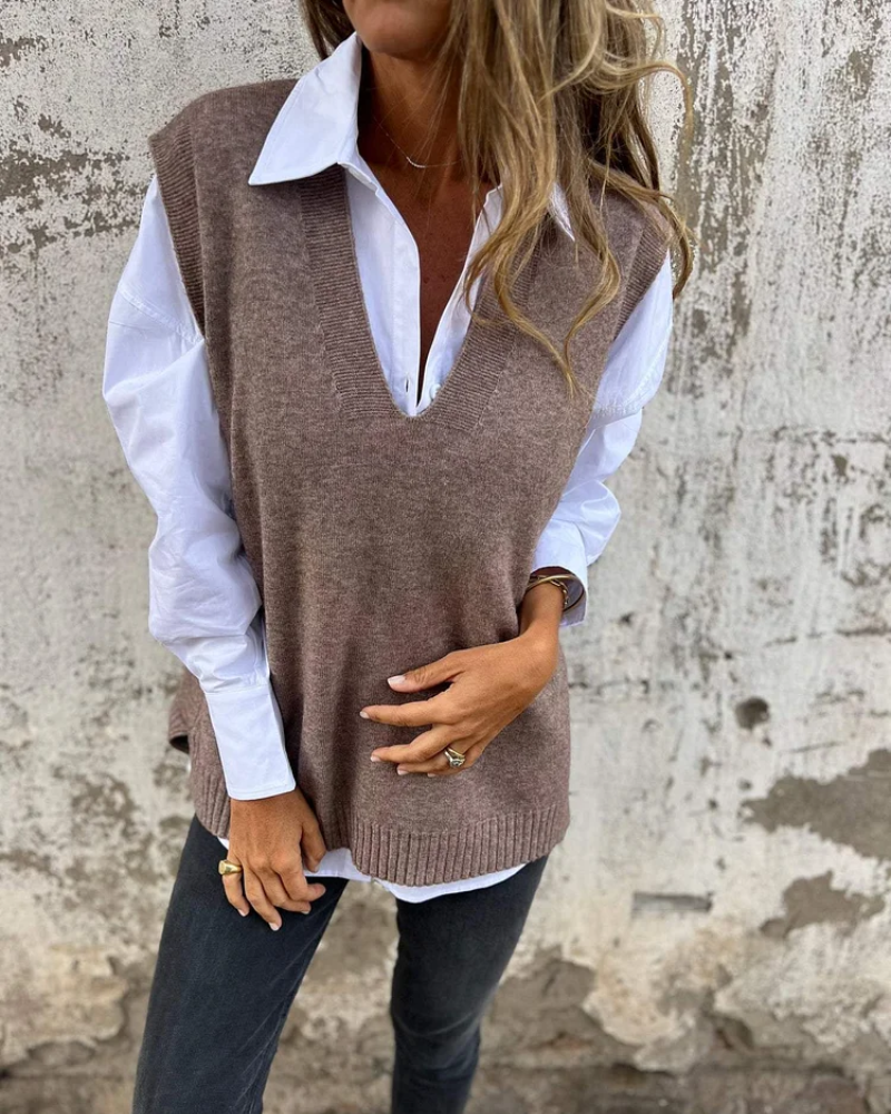 Madeline | Cárdigan de punto acogedor con cuello en V