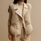 Chaleco de Piel Noble de Invierno