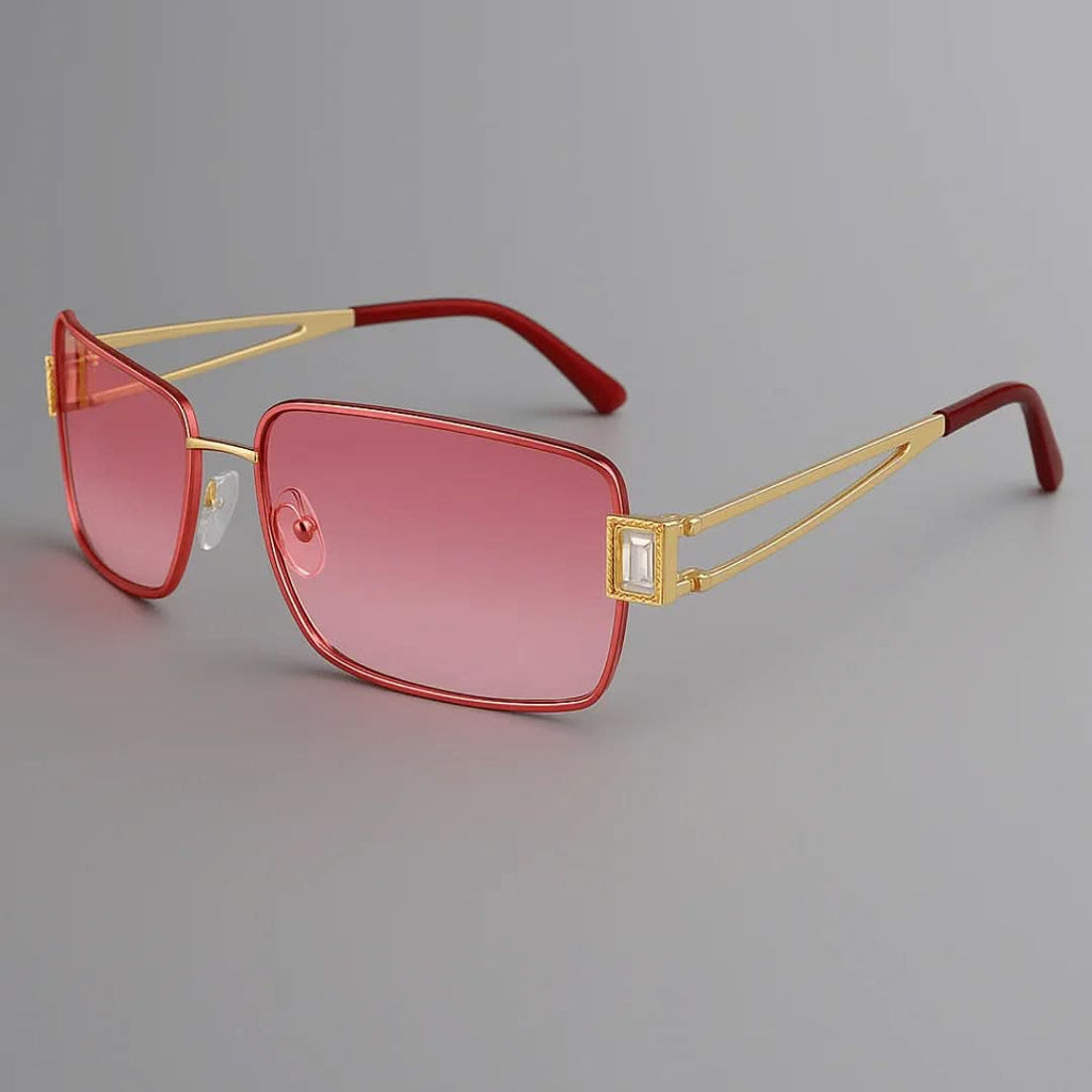Royal Gem™ | Gem-Set Square Sunglasses | UV400 Luxury