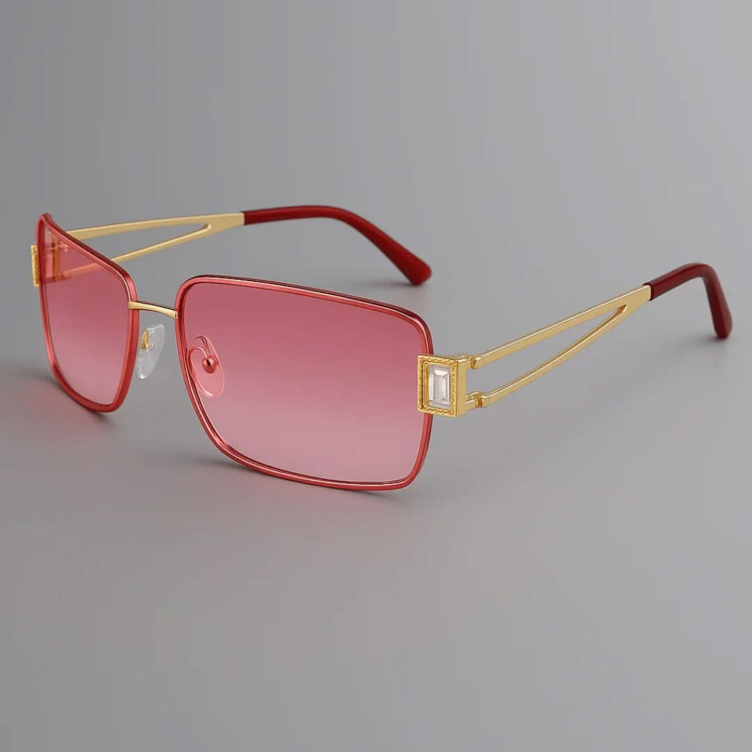 Royal Gem™ | Gem-Set Square Sunglasses | UV400 Luxury