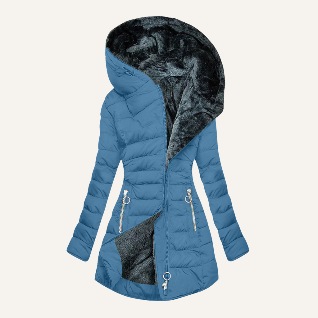 Liana | Veste douillette à doublure en fourrure