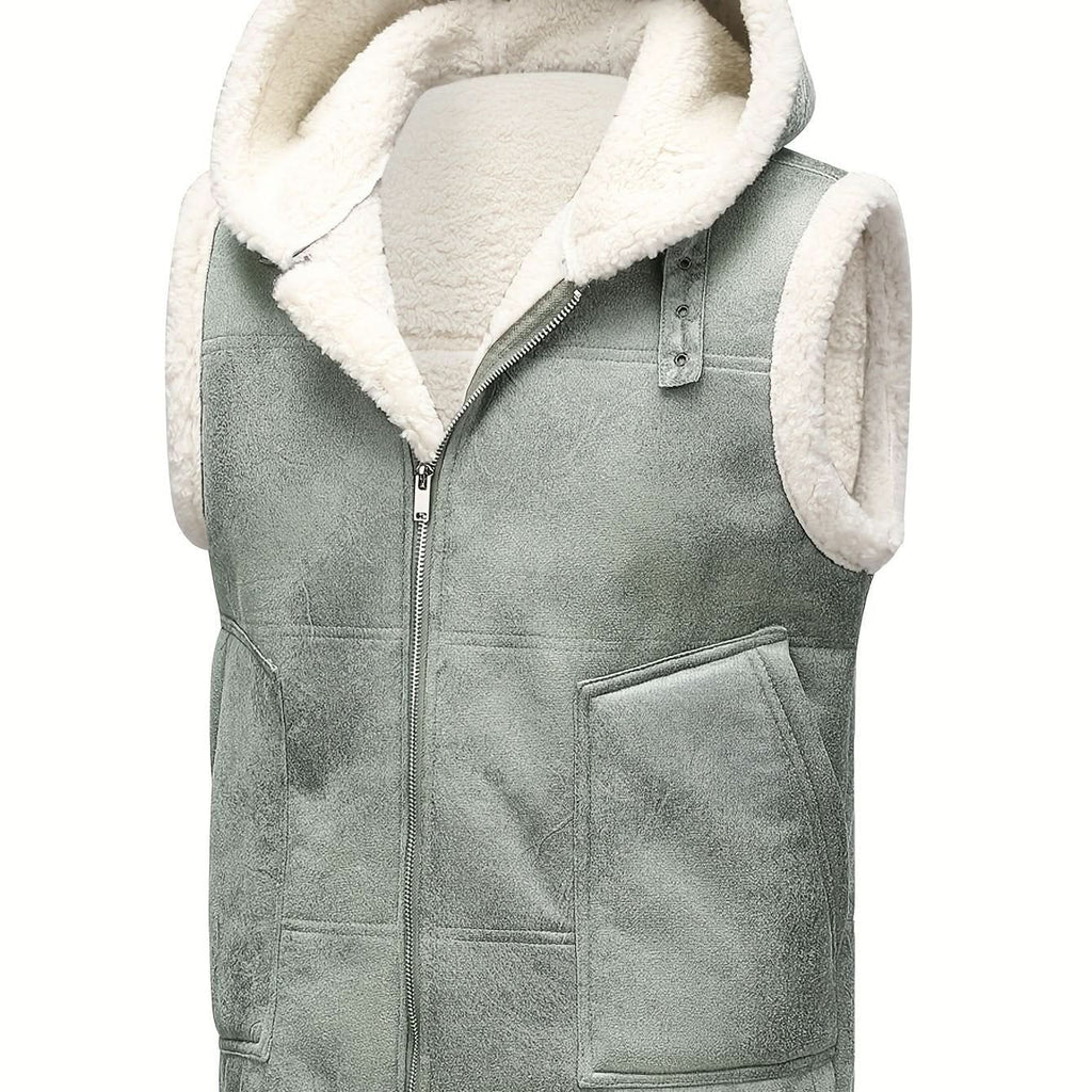 Caleb | Chaleco con capucha estructurado de invierno
