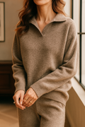 Harper | Conjunto Lounge Elegante a Medida con Cuello Polo