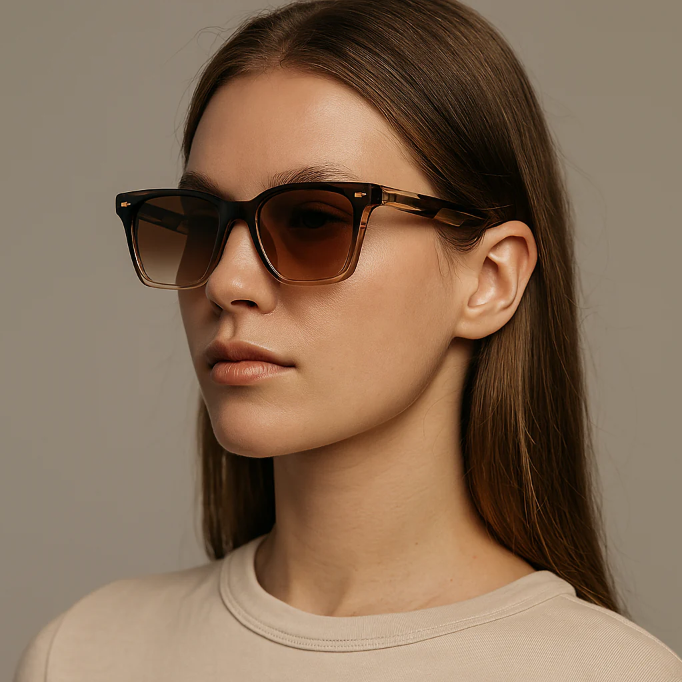 Strathmore Wave™ | Wayfarer Acetate Sunglasses | UV400 Translucent