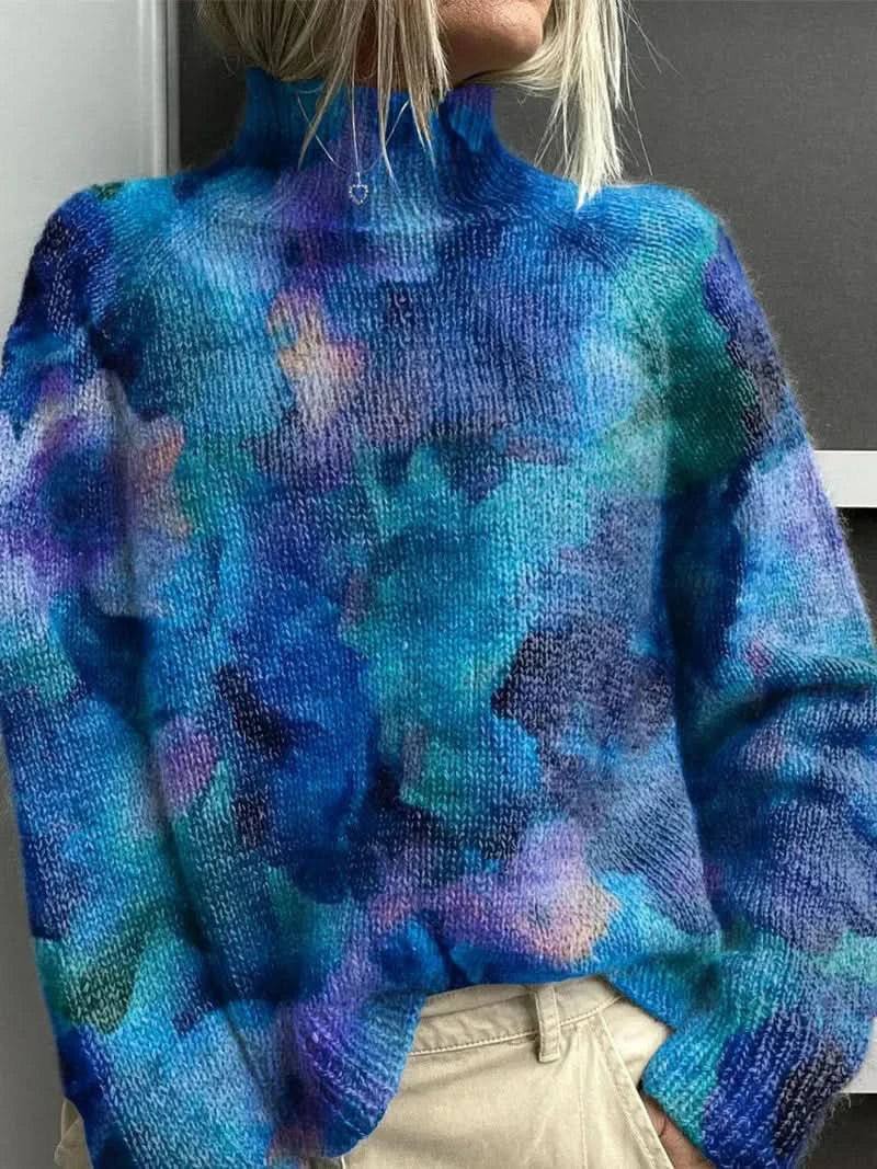 Megan | Suéter de cuello alto con diseño acogedor