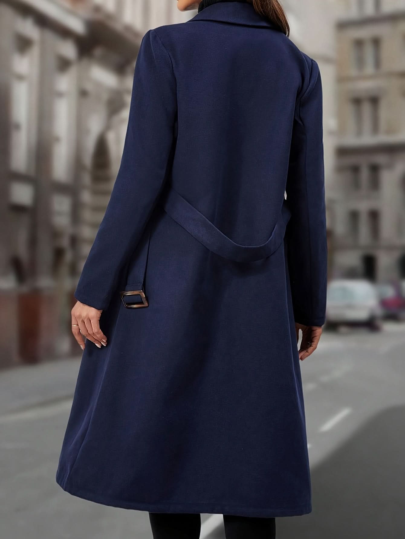 Elizabeth | Manteau long élégant ceinturé
