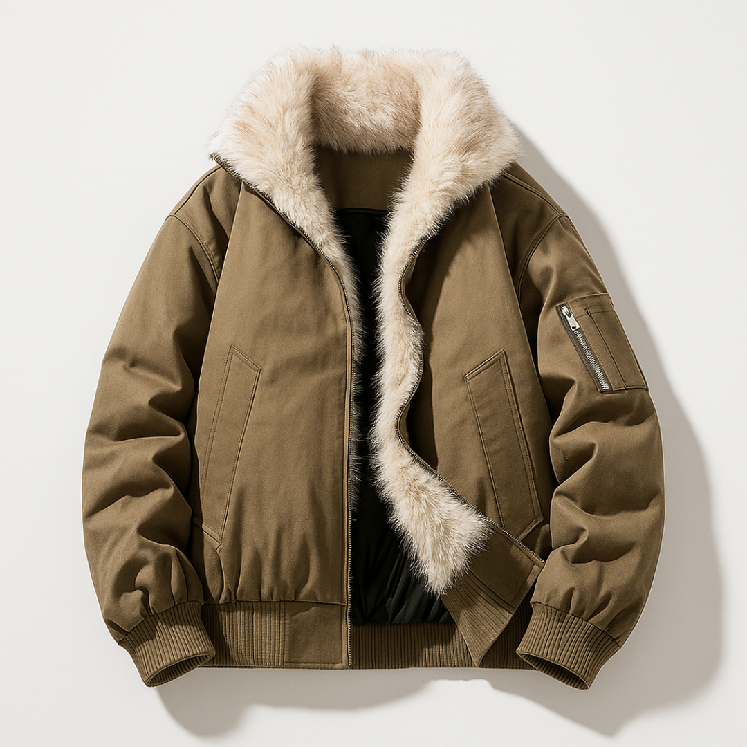 Blouson aviateur en fourrure Avalon Ridge