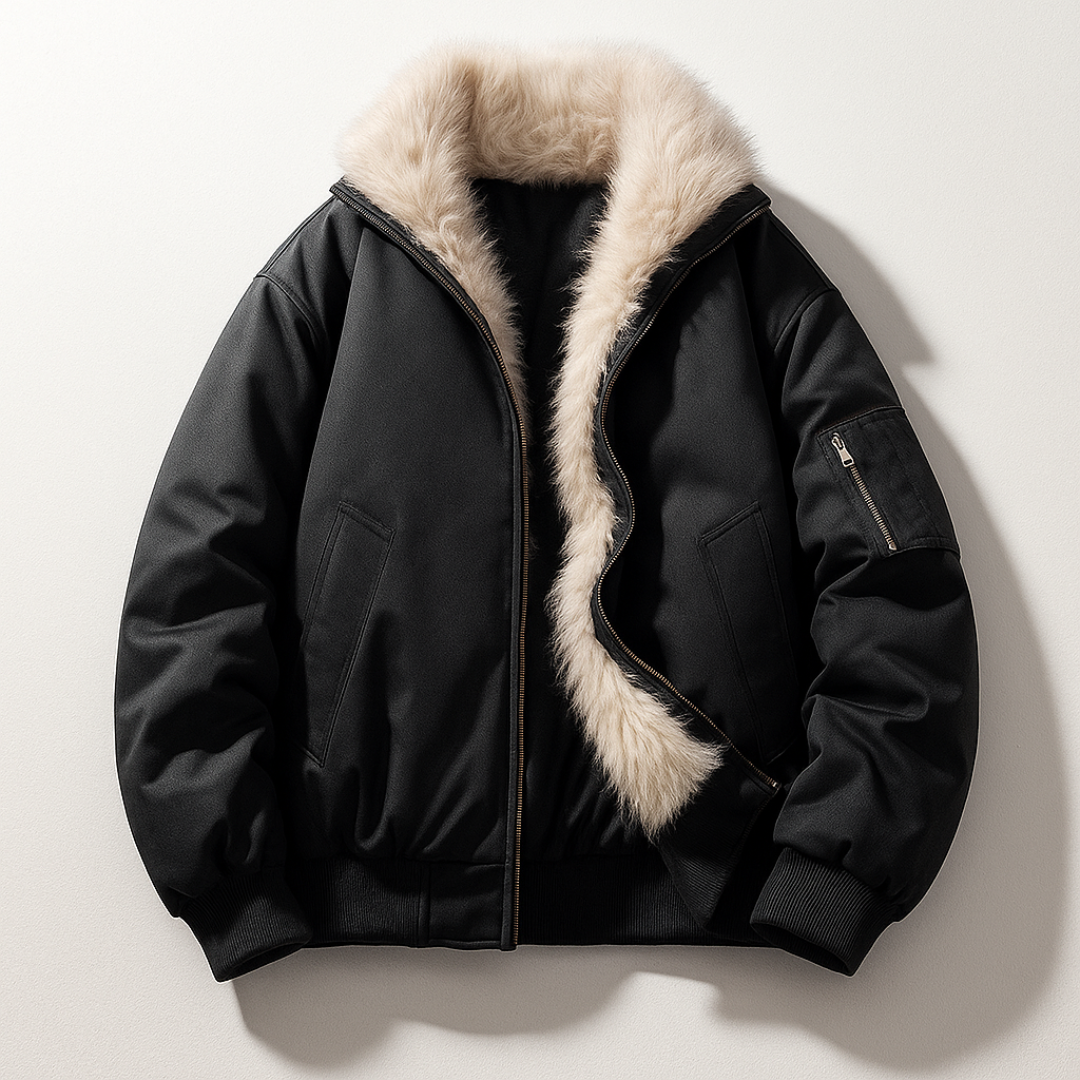 Blouson aviateur en fourrure Avalon Ridge