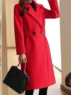 Eliza | Élégant Manteau Ceinturé Coupe Ajustée