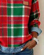 Riley | Sudadera de cuello redondo Patchwork
