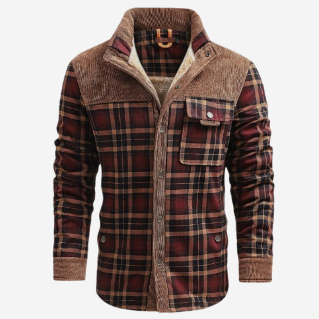 Hunter | Chaqueta utilitaria de cuadros resistente