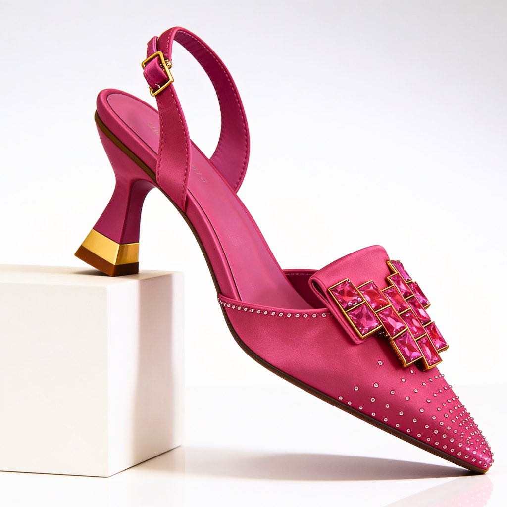 Chaussures à talons chaton Vivienne Gemstone